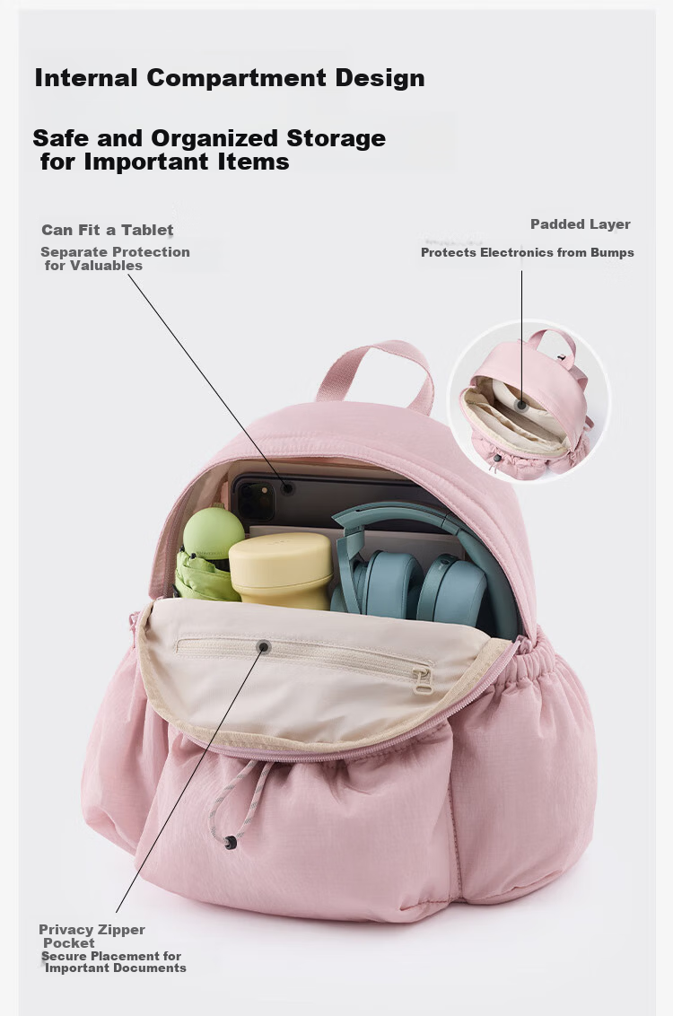 Beneunder Women's Backpack Lightweight Outdoor Travel Sports Small Bag School Hiking Bag 10L Water-Resistant 11