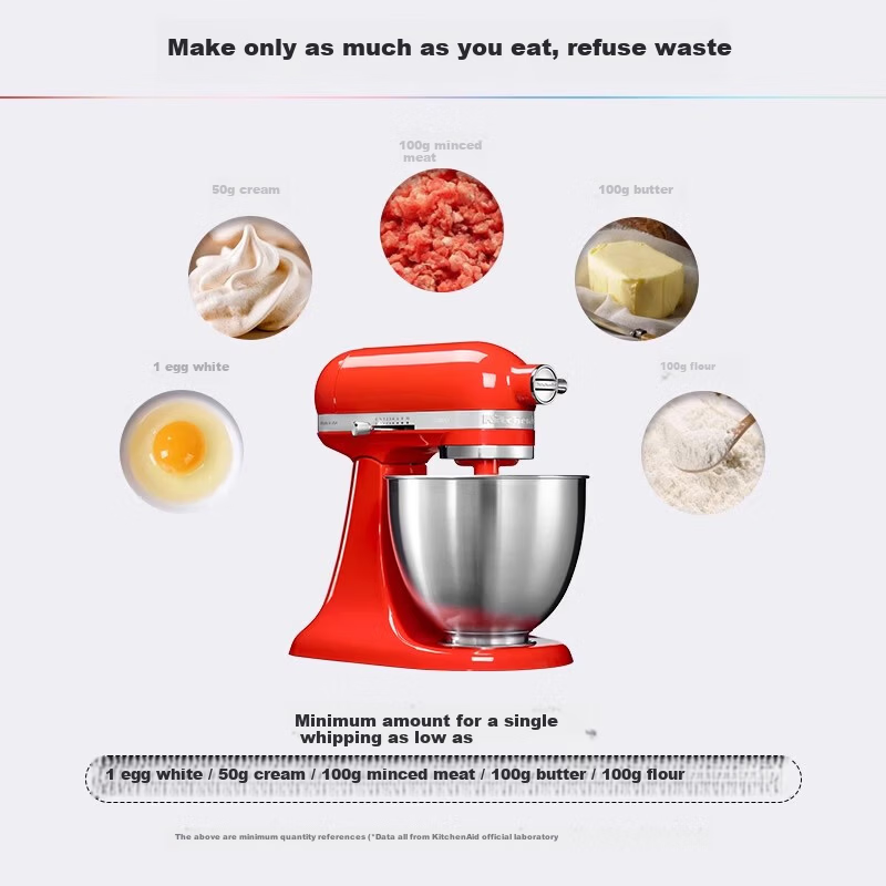 KitchenAid 3.5QT Multifunctional Stand Mixer Home Small Dough Kneading Machine Warm Orange 5KSM3311XCHT