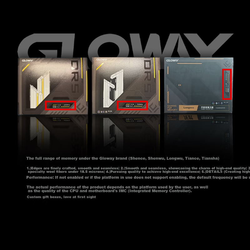 Gloway 32GB (16GBx2) DDR4 3600 Desktop RAM Tianze Heat Sink Selected Chips CL18 Moonlight White AI Computer Upgrade