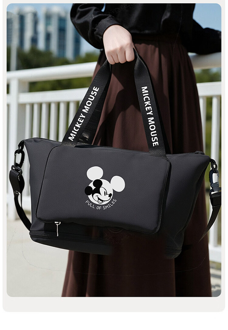 Disney Short Trip Sports Fitness Crossbody Bag Lightweight Large Capacity Foldable Wet and Dry Separation Swim Bag D95220SA 12