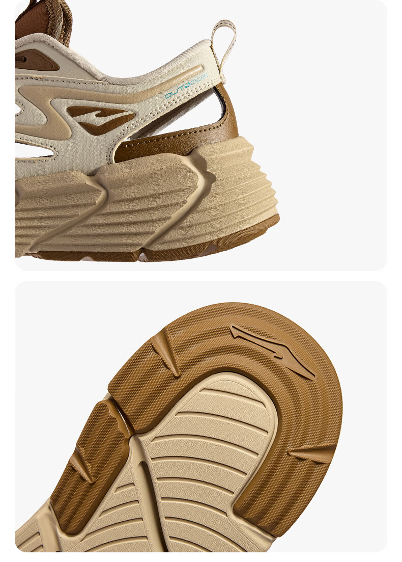 ERKE Men's Creek Hiking Sandals Outdoor Sports Casual Beach Shoes | [Yu Shi Same Style] Qingxi 2.0 30