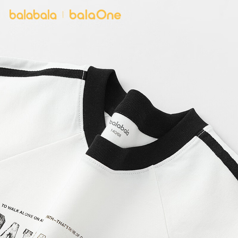 Balabala【balaOne】Kids Short Sleeve T-Shirt Boys Girls 2026 Summer Quick-Dry Cooling Tee