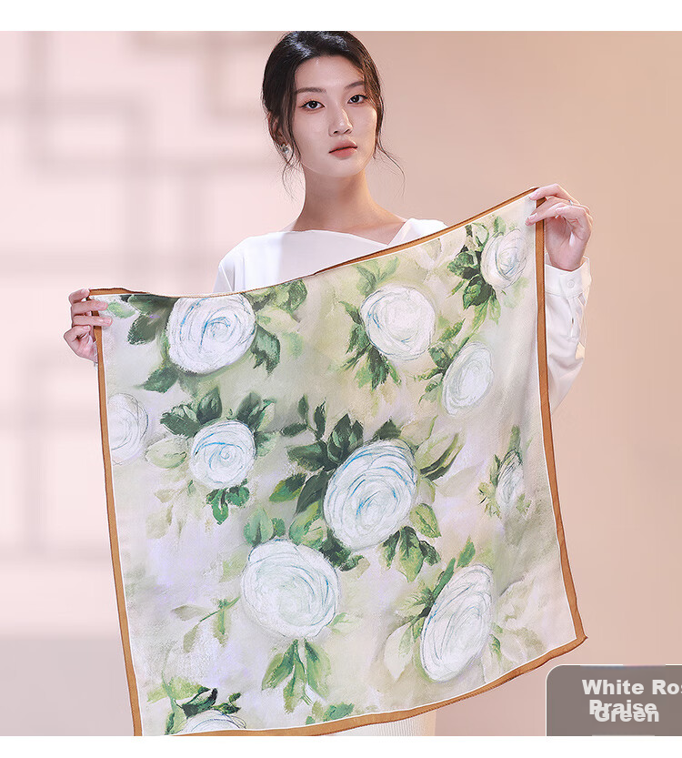 Da Vinci Code Silk Scarf for Women Spring Summer Shawl Neck Scarf Silk Square Scarf Mother's Day Birthday Gift for Mom 18