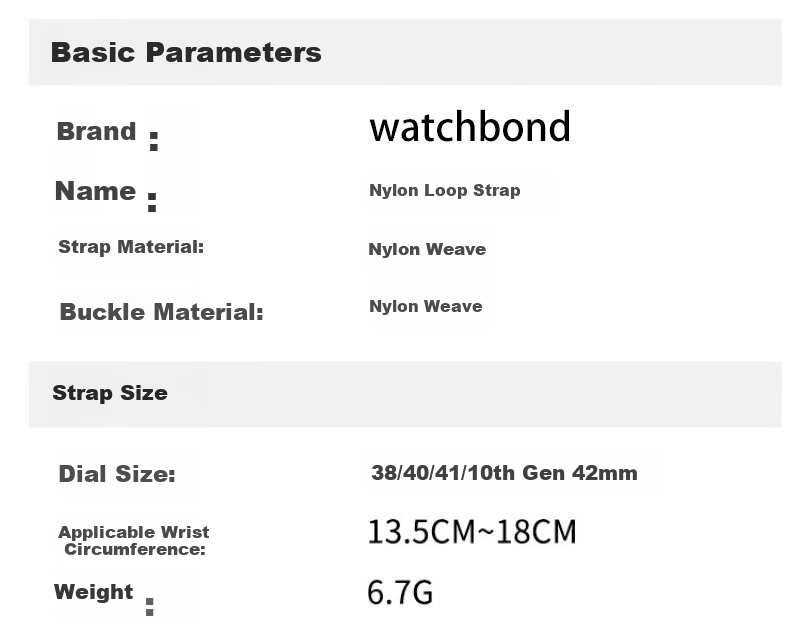 Watchbond Apple Watch Band Compatible with iWatch S9/S10 SE/8 Nylon Loop Strap for Women 7/6 Ultra 2 Men Official Unity Rhythm Band 24