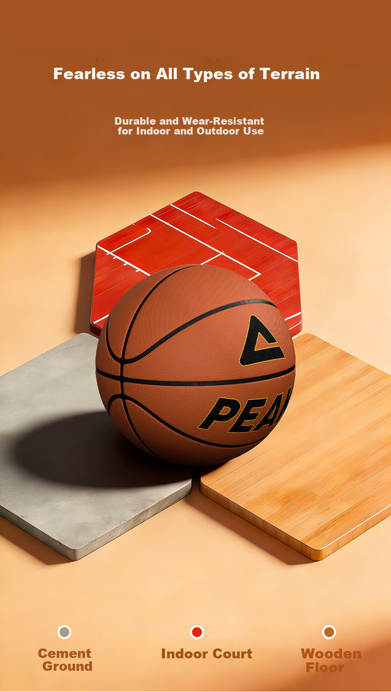 Peak Basketball No.7 Adult Indoor Outdoor Non-Slip Wear-Resistant Outdoor Cement Court Youth Children Standard Size 7 Ball 4