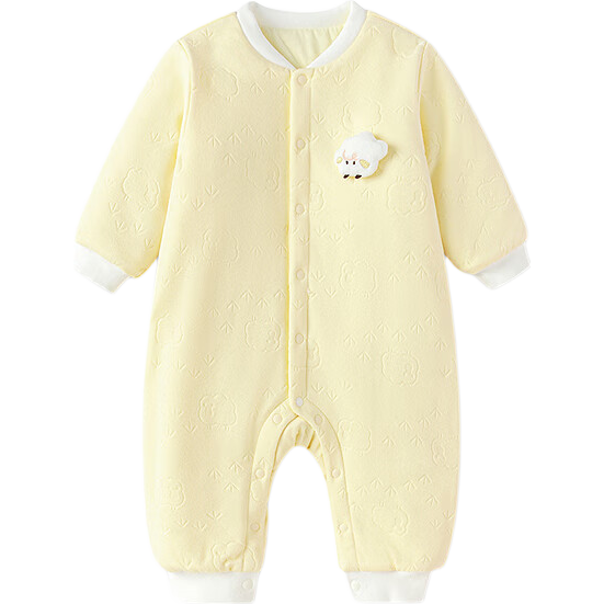 BALABALA Baby Romper Newborn Infant Bodysuit Unisex Winter Thickened Warm Soft Crawling Suit