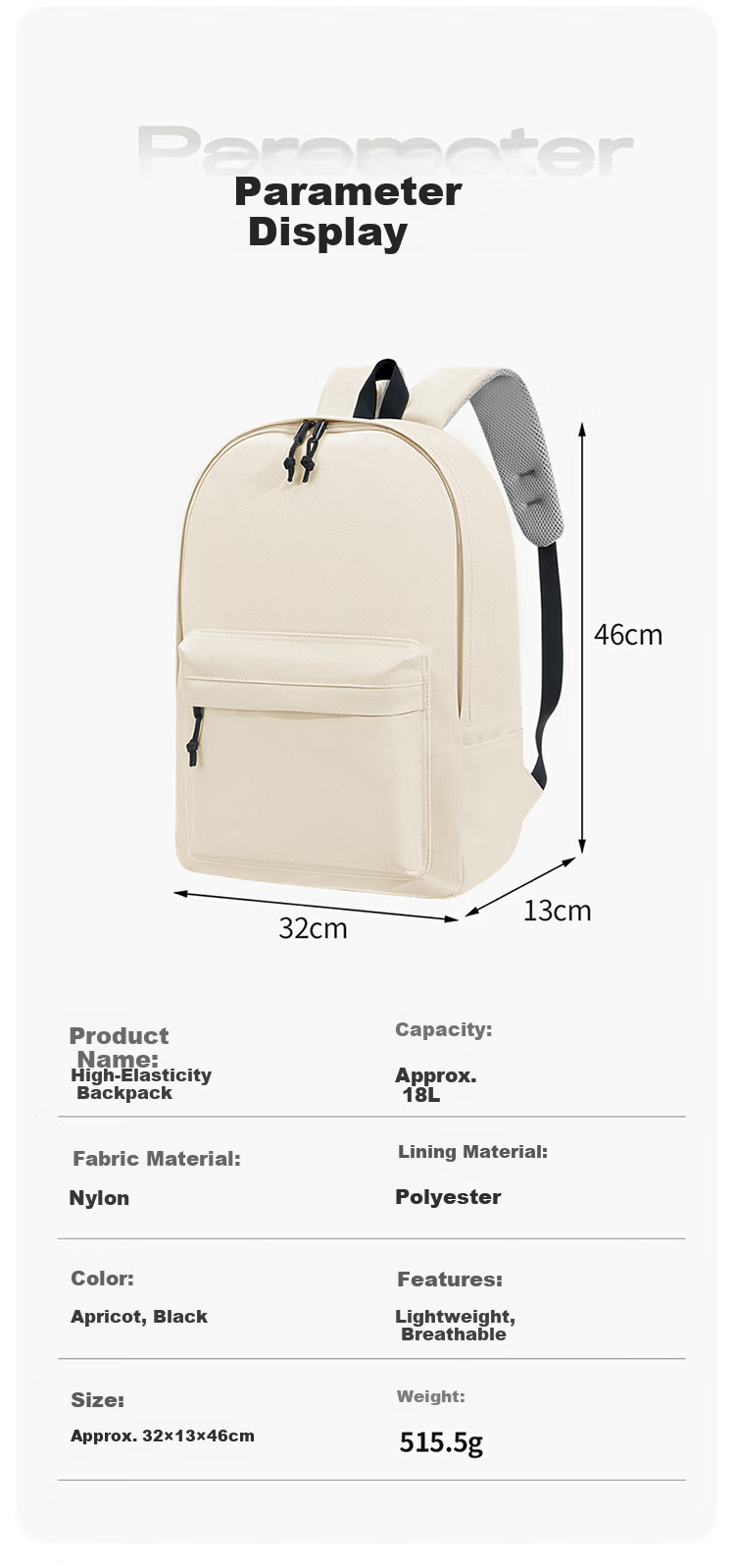 Biyoumei Large Capacity Fashion Backpack Casual Travel Laptop Bag School Backpack for High School, College, and Middle School Students Unisex 12