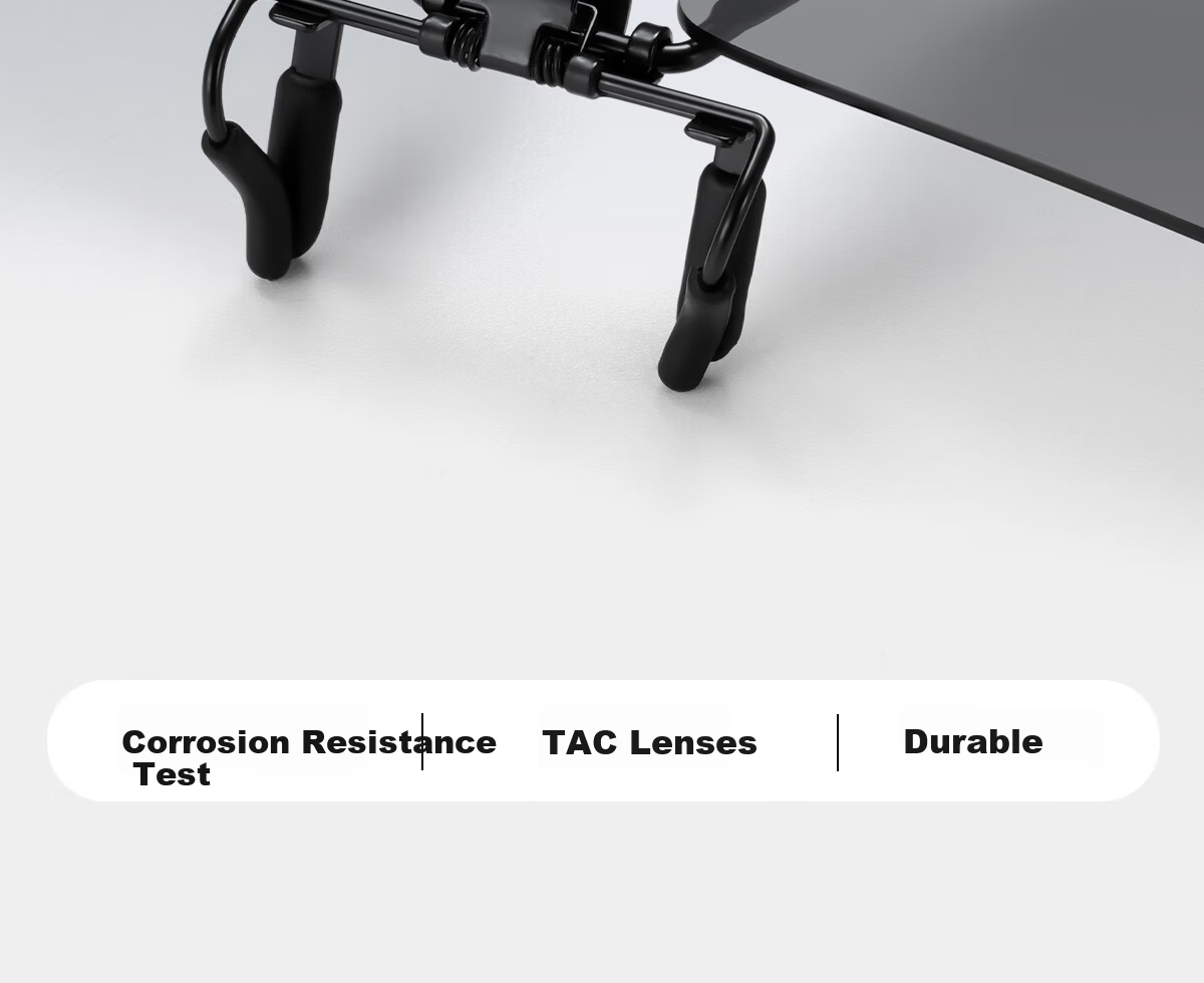 ZIPPO USA Polarized Clip-On HUD Heads-Up Display Photochromic Sunglasses Anti-Glare Electric Vehicle Driving 06E77 16