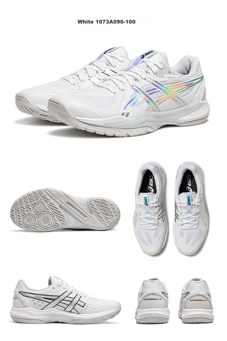 ASICS Powerbreak FF 1073A090-100 Men's Badminton Shoes Cushioning Durable Aurora 40.5 10