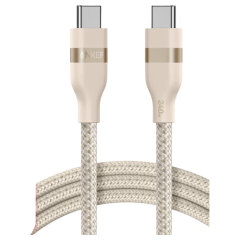 ANKER Anker Apple 17 Charging Cable Dual Head Type-C for iPhone 16/15 Pro Max MacBook iPad Huawei Xiaomi 240W Fast Charging Data Cable 1.8m Gold
