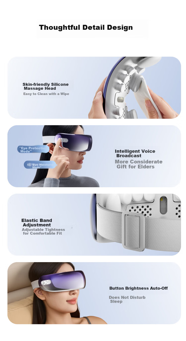 JD Original Eye Massager E7Zone, Quiet Airbag Eye Care Exercise, Visible Heat Therapy Eye Mask, Eye Massage Device for Children, Birthday Gift for Men And Women, Present for Mom on Mother's Day 16