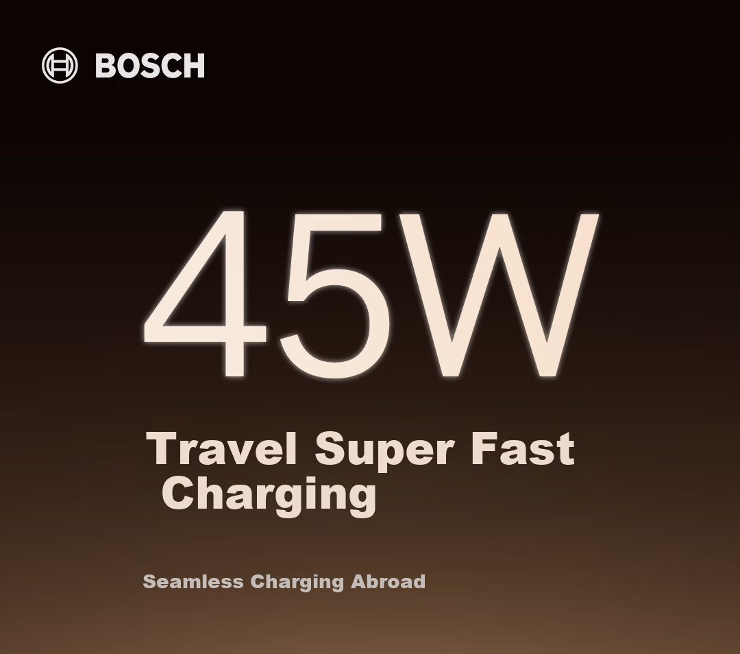 BOSCH Universal Travel Adapter for Multiple Countries/New Zealand Australia Hong Kong UK US Plug Converter (45W) 1