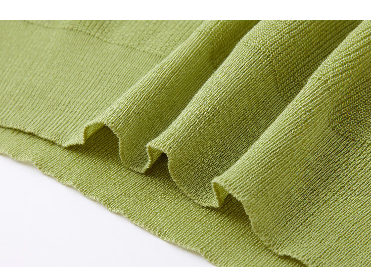Demana [Breathable Tencel] Spring Design Fake Two-Piece Short Sleeve Sweater Gentle Slimming Women's Knitwear 16