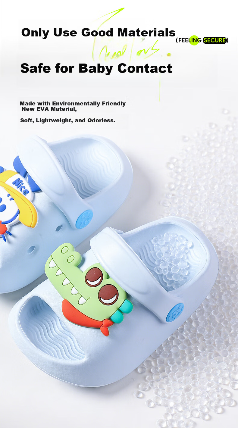 BOBDOG Children's Slippers Boys and Girls Baby Soft Sole Indoor and Outdoor Summer Sandals Yellow Size 150 7