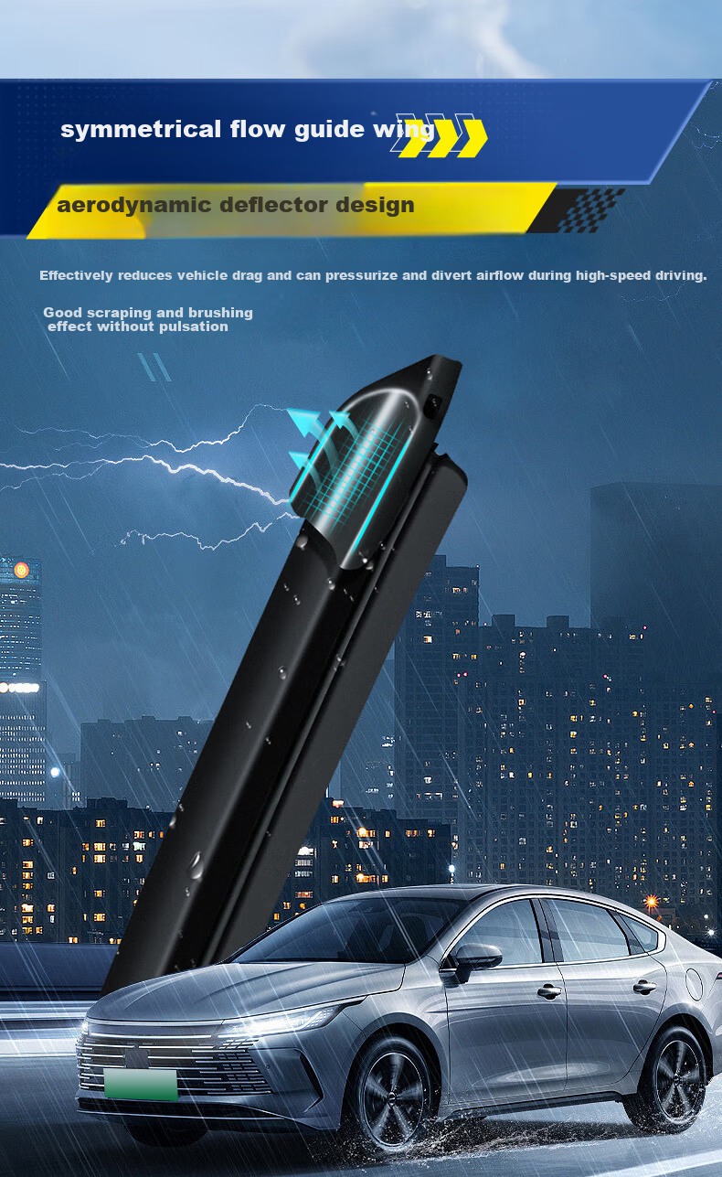 MICHELIN New Frameless Silent Wiper Blade for Lavida 13-17, Bora 11-18, Zotye T800 18-22/19B 7