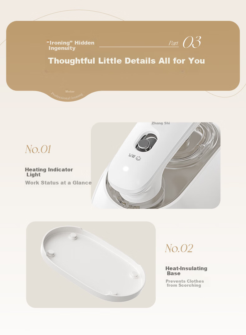 Bear Handheld Garment Steamer 17g/min High Steam 110mL Water Tank Home Mini Iron DYD-E11R3 17