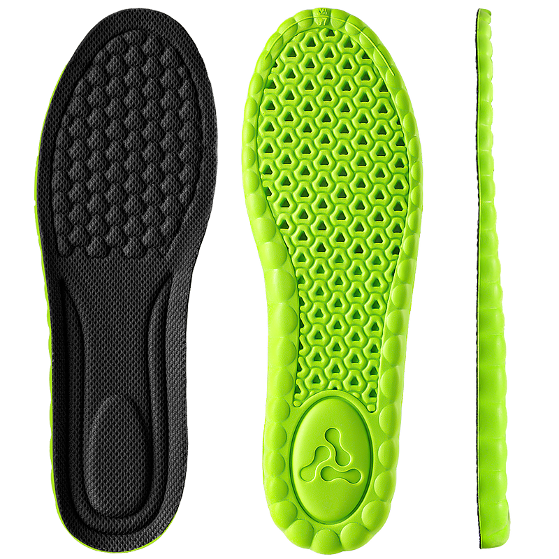 JVBV Mugwort Odor-Resistant Sports Insoles for Men and Women Soft Elastic Comfortable Anti-Pain Sweat-Absorbing Breathable 4142