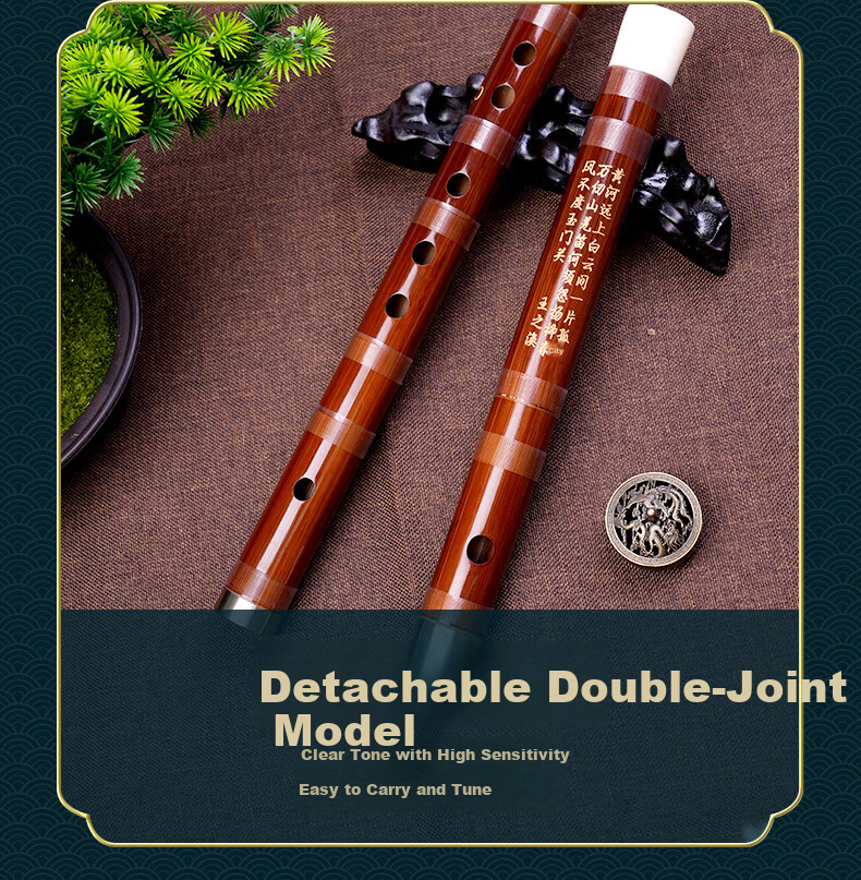 Dong Xuehua Premium Refined Diling Professional Grade Bamboo Flute High-End Performance Grade Kuzu Bamboo EF/D Key 10