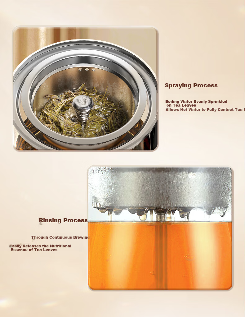 MeiLing High-End Large Capacity Tea Bar Machine Home Living Room Bottom-Loading Tea Bar Cabinet Spray Boil Tea Vertical Water Dispenser Anti-Overflow Anti-Dry Burn Kettle MY-H337 Small Fountain MAX3.0 7