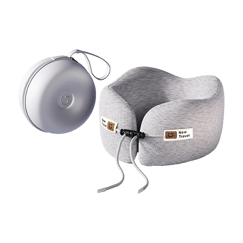 MINISO Travel Portable Memory Foam U-Shaped Neck Pillow Lumbar Pillow for Long Trips Office Nap Pillow