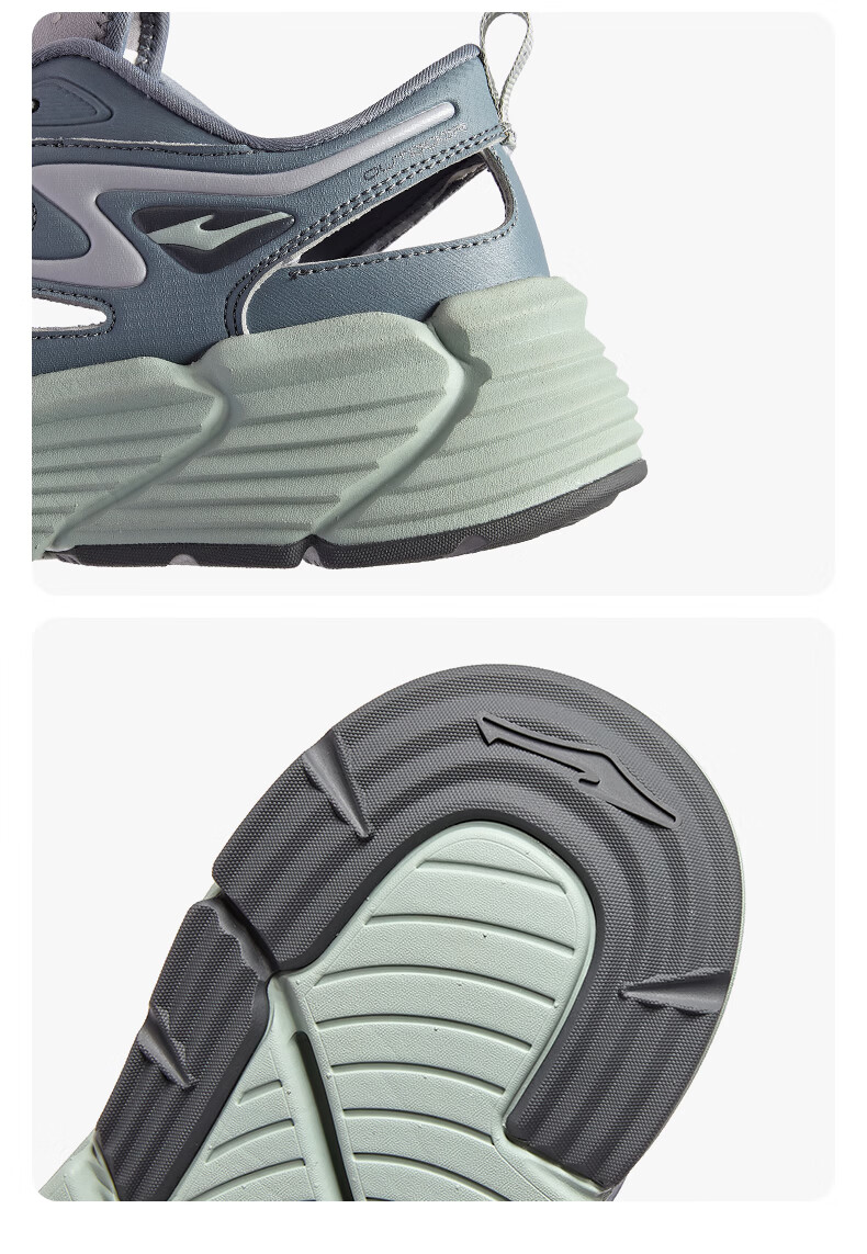 ERKE Men's Creek Hiking Sandals Outdoor Sports Casual Beach Shoes | [Yu Shi Same Style] Qingxi 2.0 28