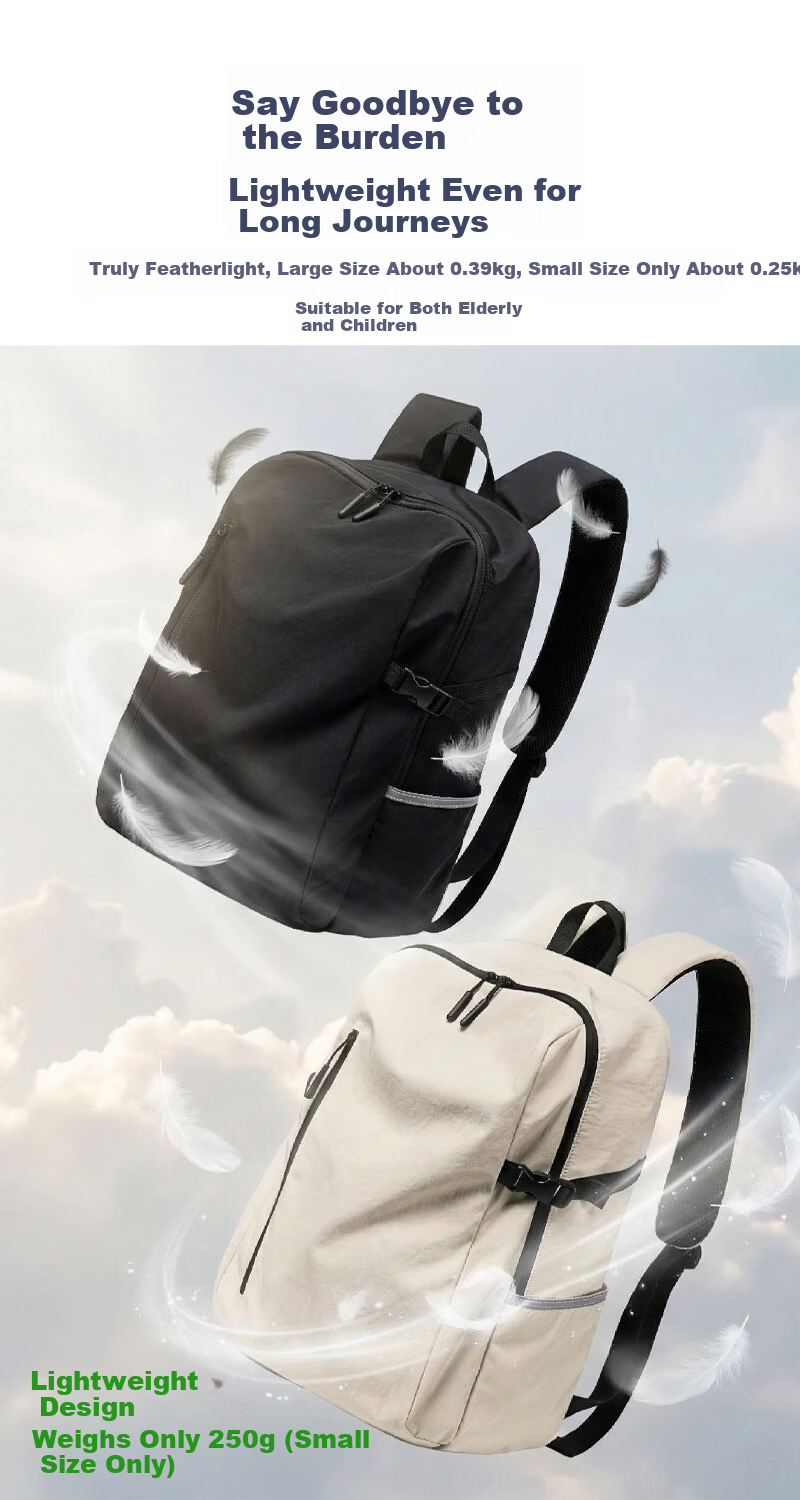 JD Jingzao Xiaobai Bag PRO 28L Independent Laptop Compartment Backpack Water-Repellent White 3
