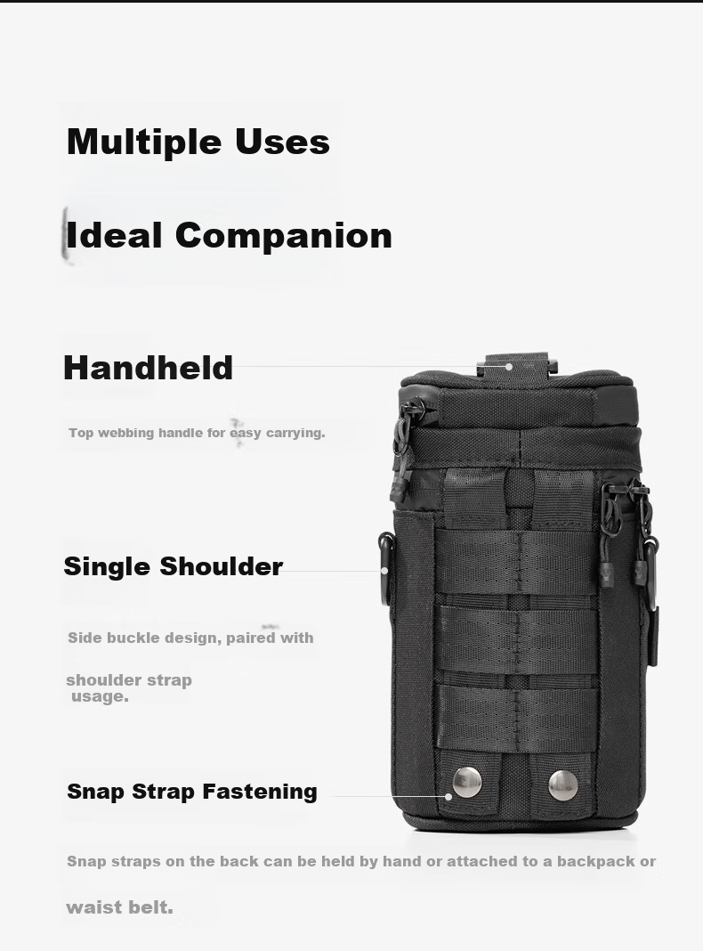 AMBITFUL Zhijie Lens Bag Storage Pouch Protective Case for Canon Nikon Sony Fuji Sigma Tamron DSLR Mirrorless Camera Lens Sleeve Barrel with Waist Hanging/Shoulder Strap 13