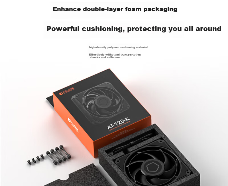 ID-COOLING 12CM Hydraulic Bearing Fan for PC Case Tower Air and Water Cooling AM-120-ARGB-K 10