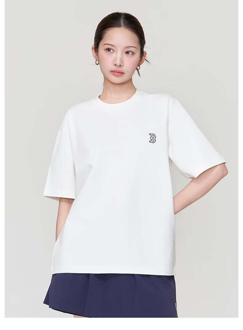 MLB Unisex Short Sleeve Sun Protection T-Shirt Casual Sports Loose Fit 26 New 3ATSB0263-45PKM-L 16