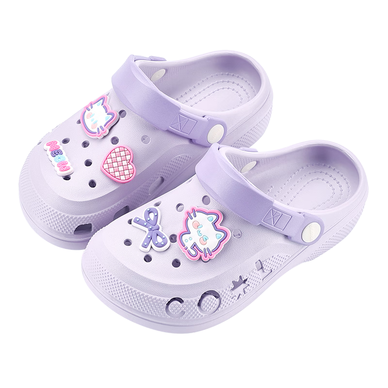 Balabala Kids Summer Clog Sandals Girls Outdoor Cartoon Bath Slippers Boys Home Large Kids Beach Shoes