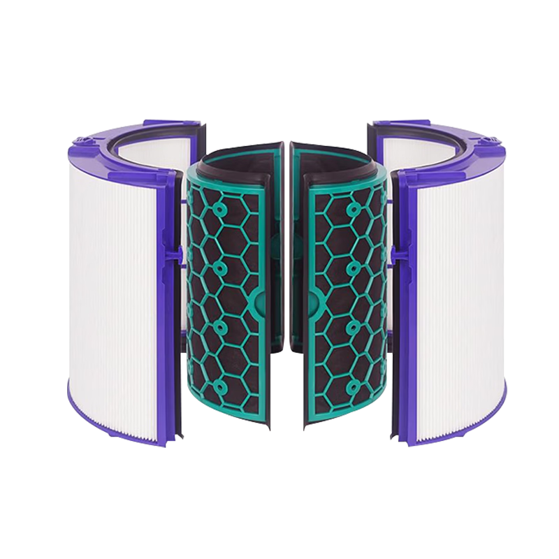 Lvchen Compatible Air Purifier Filter for Dyson, HEPA + Activated Carbon Filter Set for DP04/TP04/05/HP04/05/TP07/HP07 D5