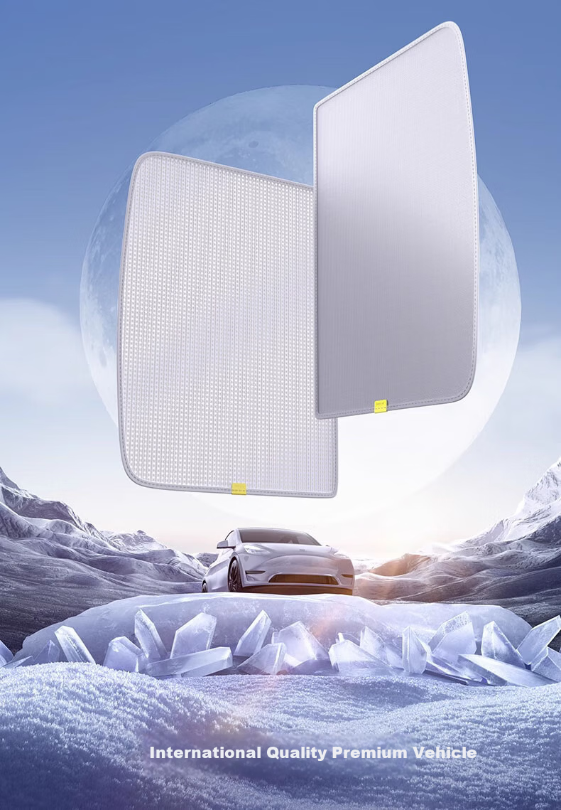 AUTOWOEL Tesla Model Y3 Sunroof Sunshade Curtain Upgraded Version Double-Layer Magnetic Sunshade Heat Insulation Original 4