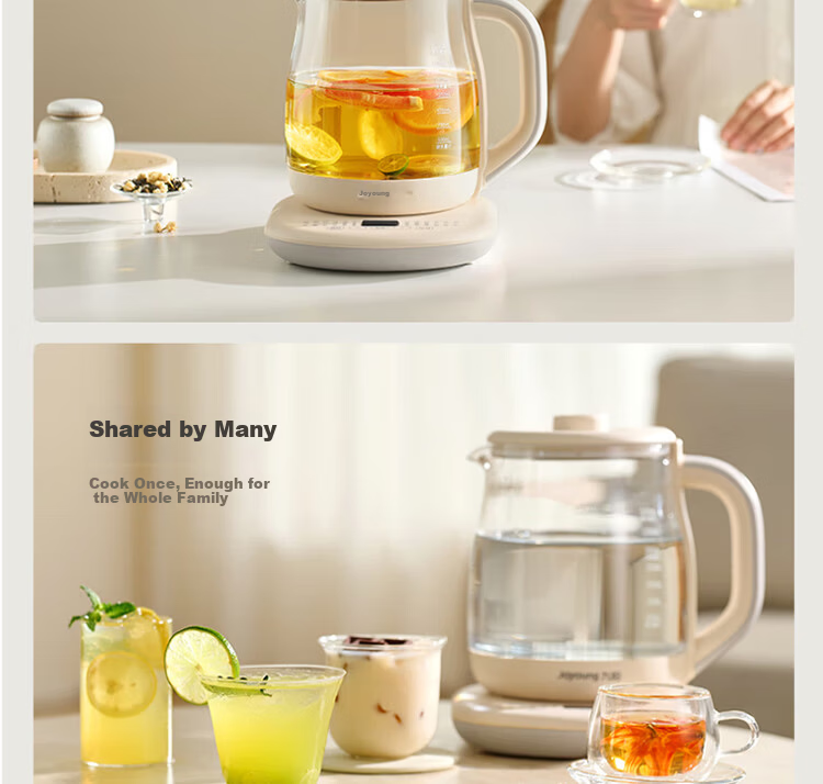 Joyoung 2L Multifunctional Temperature-Controlled Tea Maker Health Pot 316L Stainless Steel Office Electric Kettle 1200W High Power K20D-WY603 5