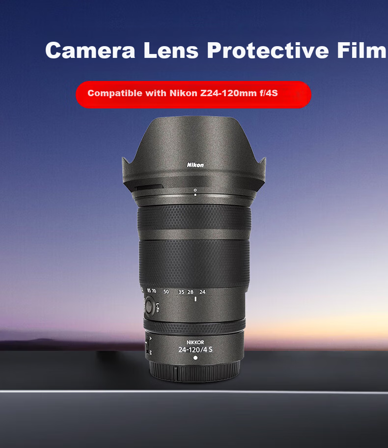 JJC [Imported 3M Material] Protective Film Sticker Skin for Nikon Z 24-120 F4 S Lens Accessory 1