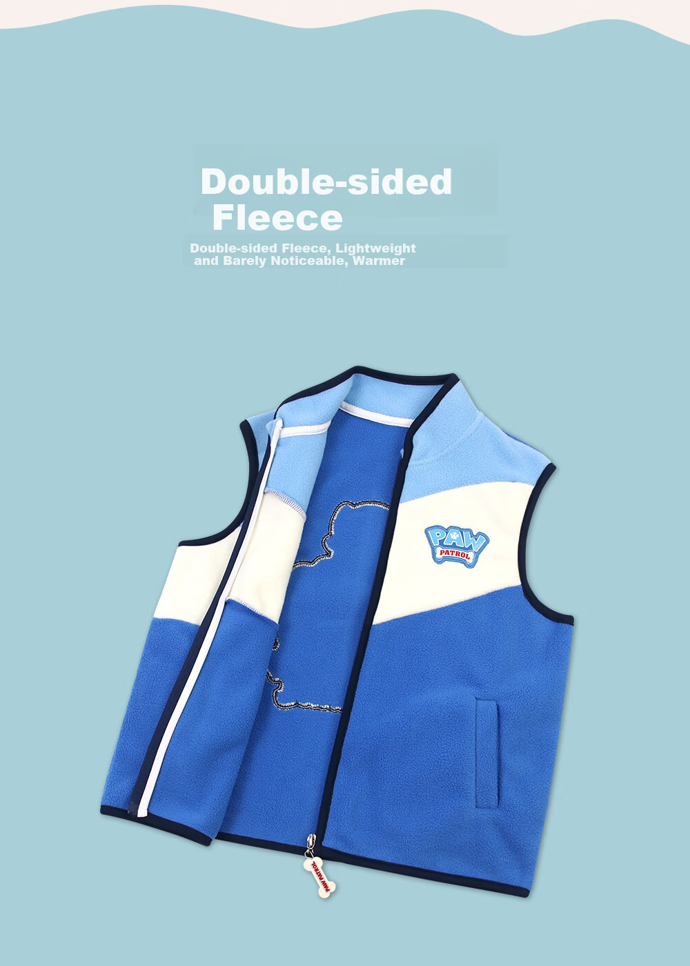PAW PATROL Kids Vest Boys Girls Spring Baby Student Warm Fleece Jacket 1983A 120 3