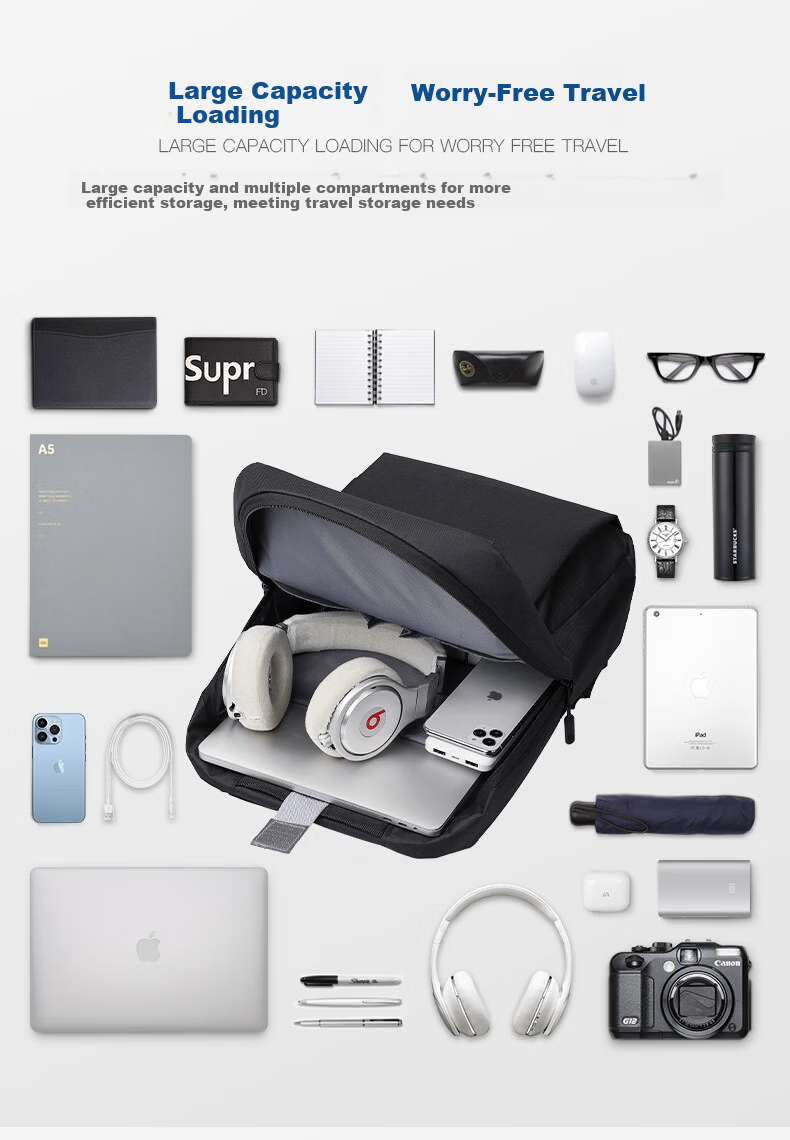 IGear 17-inch Laptop Backpack for Men and Women, Dual-Shoulder Student School Bag, Business Travel Bag, Lenovo Legion R9000P Laptop Bag, Xiaoxin Gaming Laptop Computer Backpack 3