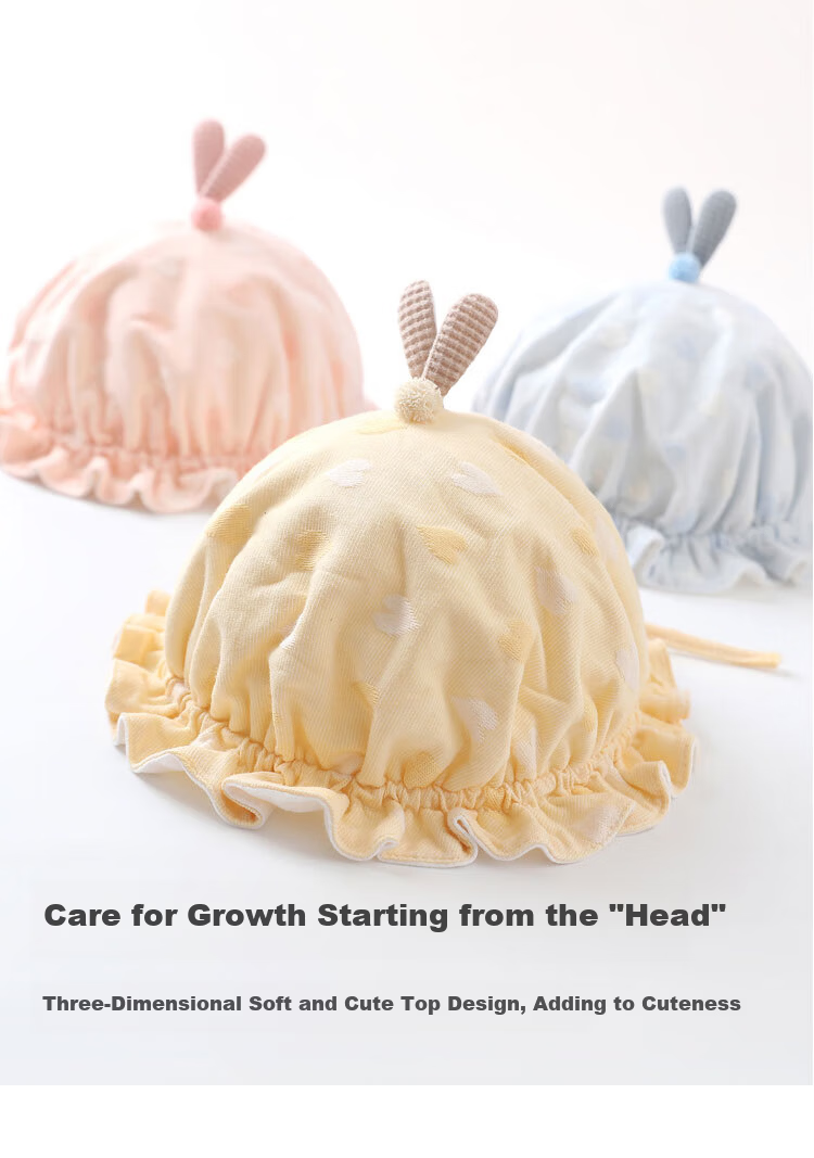 Benaxi Baby Hat Spring and Autumn Thin Summer Newborn Infant Fisherman Sun Hat Unisex New Style 10
