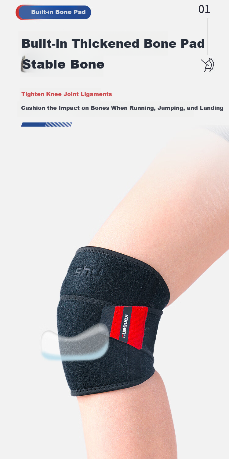 Kangshu Knee Warmers Professional Knee Protection for Cold Legs Sports Men and Women Meniscus Support Basketball Mountaineering 8