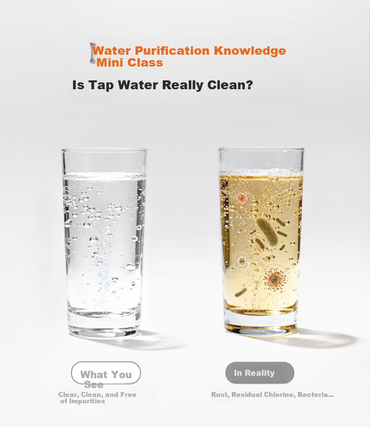Joyoung Kitchen Faucet Water Purifier Pre-Filter Dual Outlet Washable Visible Filter Core JYW-RT1815 Single Core Pack 2