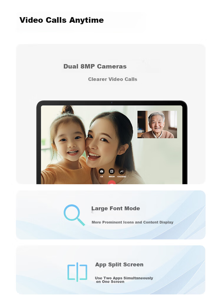 Lenovo Tablet Laiku Pro 12.7 [Exchange Only, No Repair] Eye Protection Ultra-Clear High Refresh Large Screen 8-Core Powerful CPU 10200mAh Large Battery 8+256GB WIFI Frost Silver 2