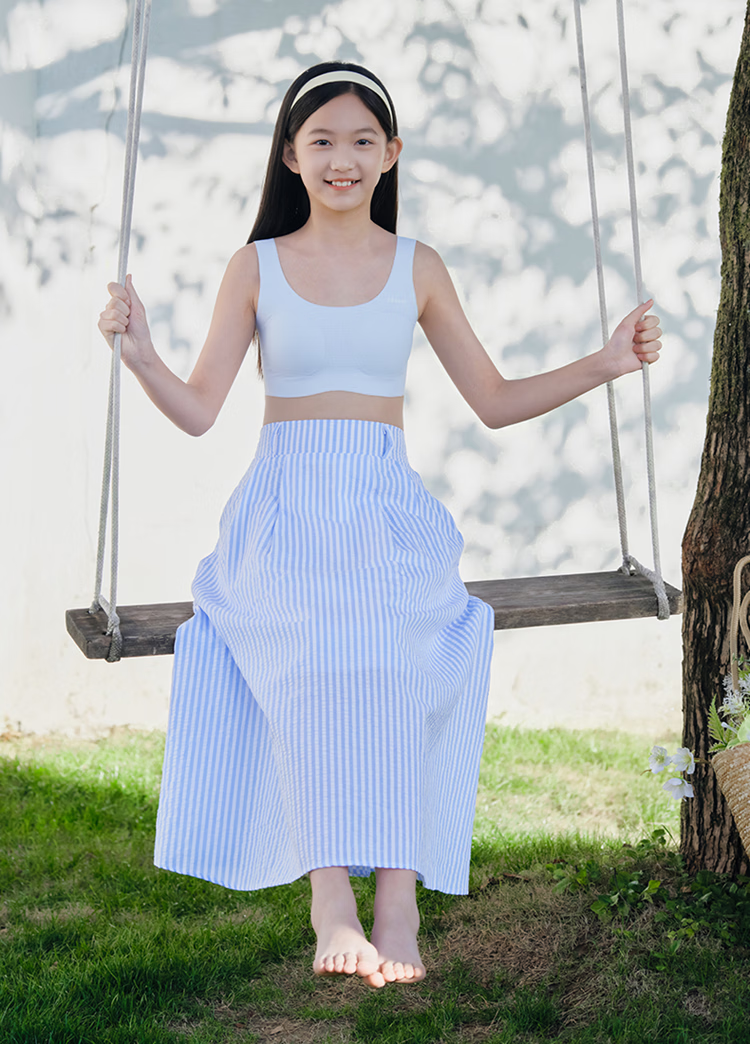 Like uu [Recommended by Zhu Dan] Xiaoliangfeng Girls' Developmental Vest Seamless Youth Bra Summer Thin Style 22