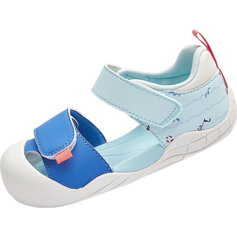 Balabala Kids Steady Shoes Boys Girls Sandals 2026 Summer New Breathable Closed-Toe Walking Shoes Colorblock Non-Slip