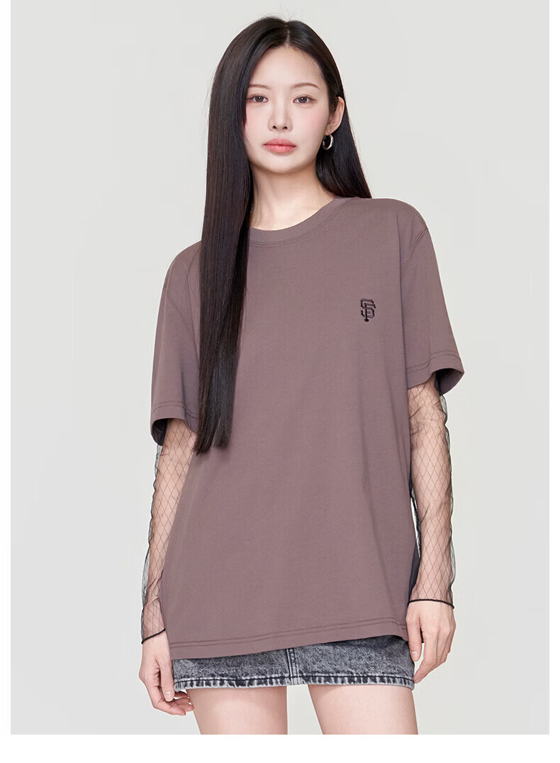 MLB Unisex Short Sleeve Sun Protection T-Shirt Casual Sports Loose Fit 26 New 3ATSB0263-45PKM-L 17