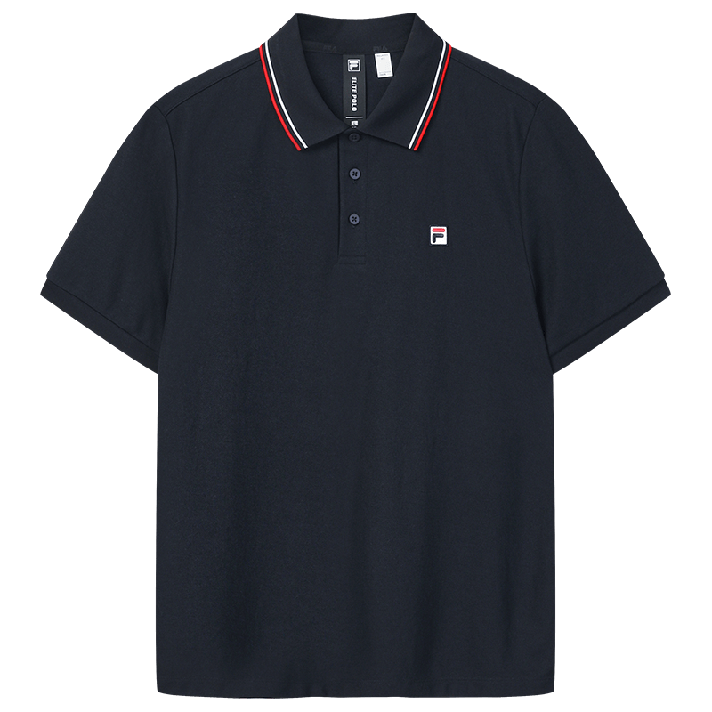 FILA Official Men's Knitted Short Sleeve Polo Shirt 2026 Summer Casual Comfortable Cooling Top