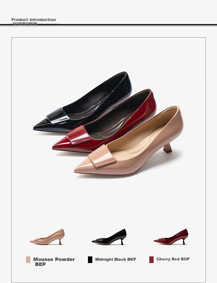 Le Saunda 2026 Spring New Elegant Pointed Toe Commuting Stiletto Pumps for Women 61511 Midnight Black BKP Size 35 3