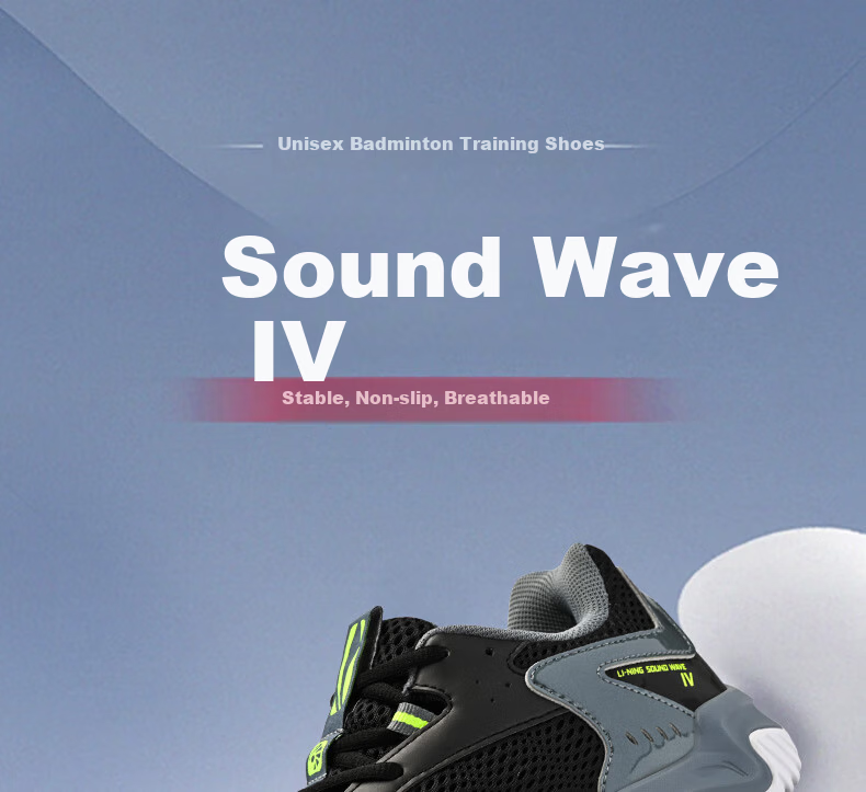 LI-NING Badminton Shoes Yinlang IV Unisex Competition Training Sports Shoes Non-slip Durable Breathable Comfortable 1