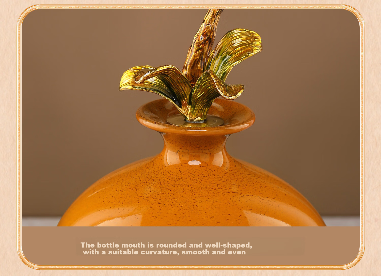 Heshengtang Ceramic Vase Enamel Craft New Chinese Style Living Room Entryway Dining Table Home Decoration 37cm High 6