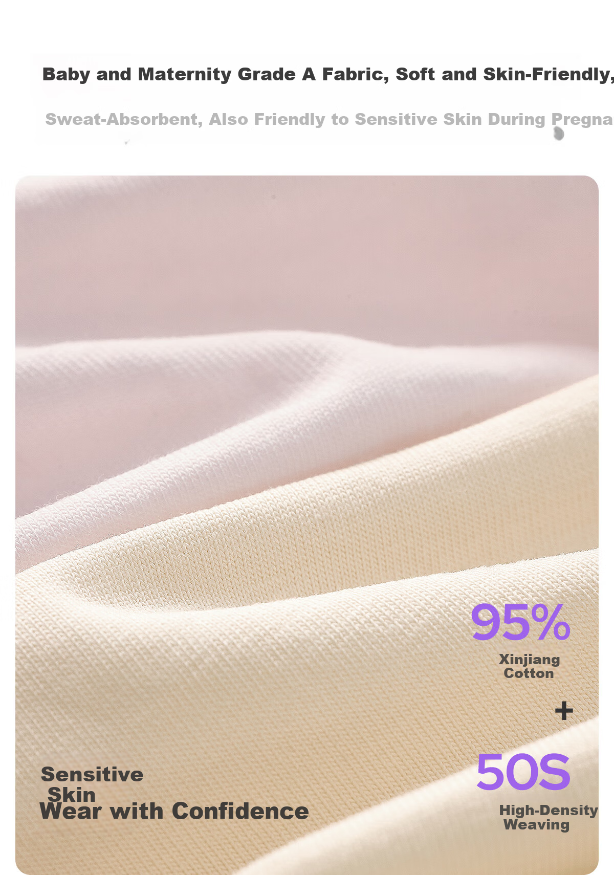 JOYNCLEON Maternity Cotton Low-Waist Seamless Extended Crotch Pregnancy Underwear EO Sterilized XXL jnk194189 11