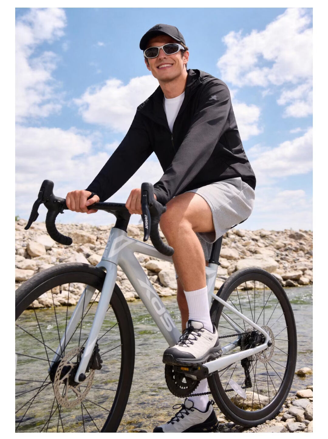 SUPIELD Core Raw Yarn Sunscreen Jacket Cooling Loose Fit Spring Summer Unisex UV Protection Polar Gray M 22