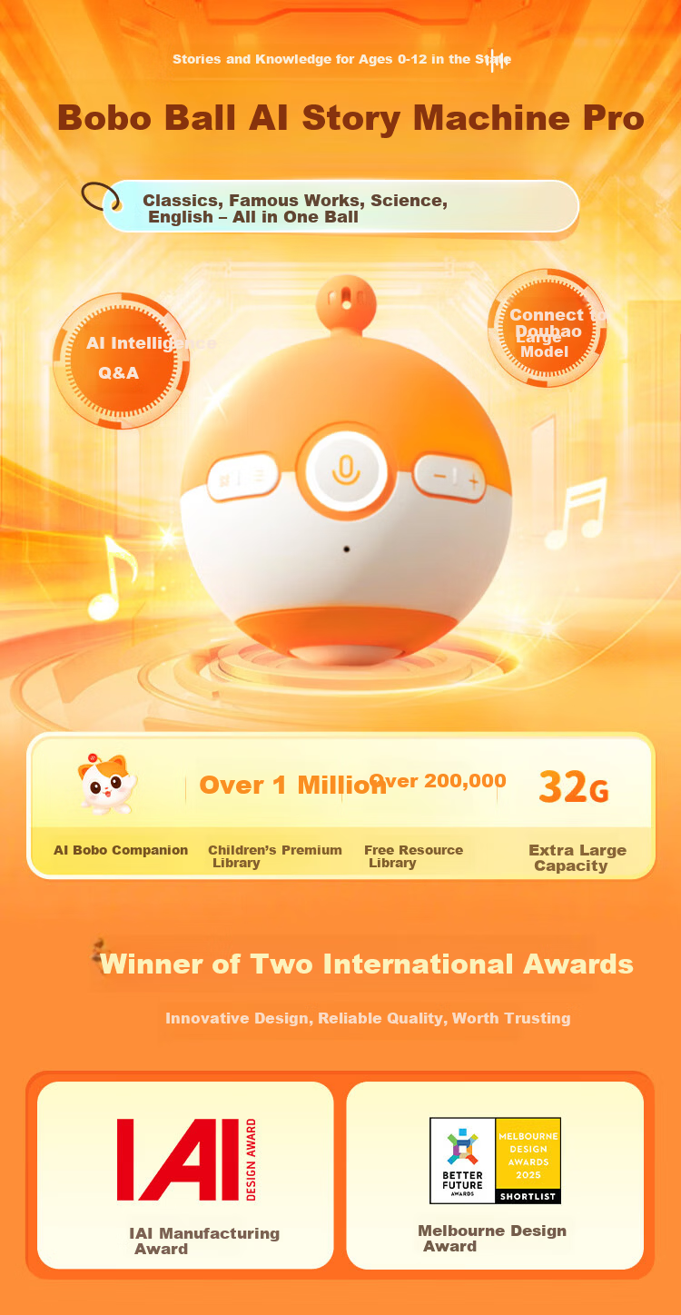 Himalaya Kids Bilingual Storytelling Ball English Early Learning AI Toy for Boys and Girls Student Birthday Gift 4